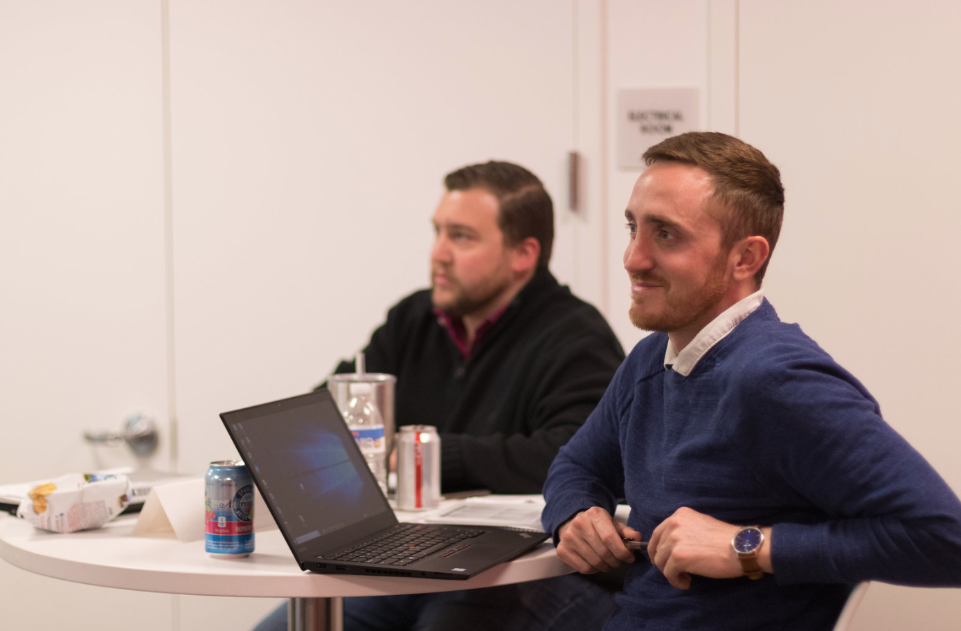 Employees in meeting