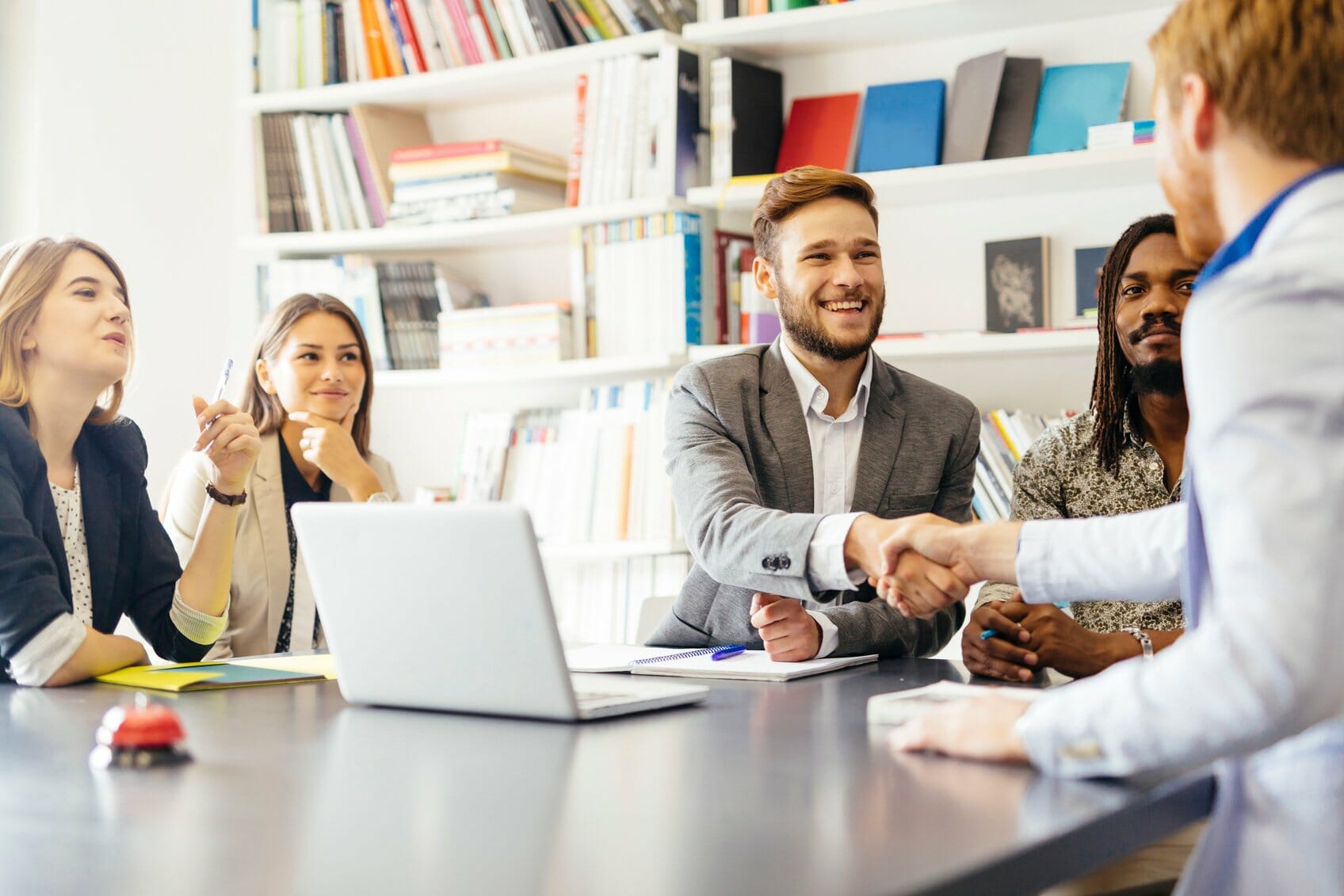 Person in interview