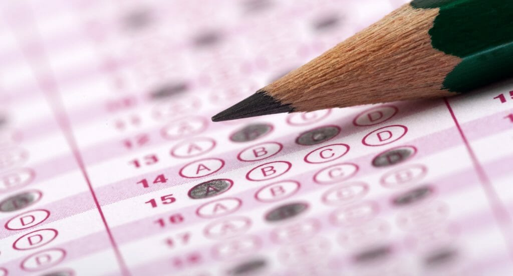 Scantron sheet