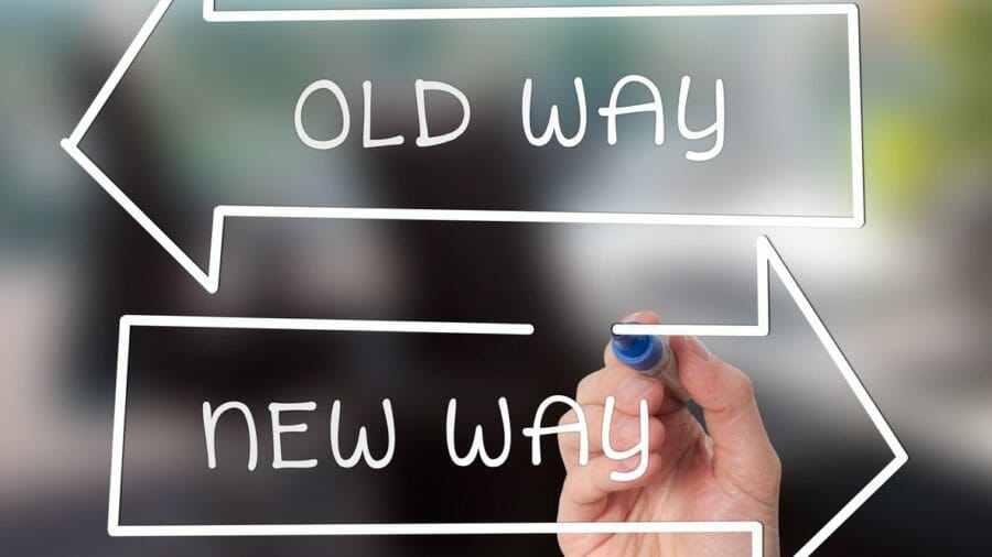 Old way, new way workplace change