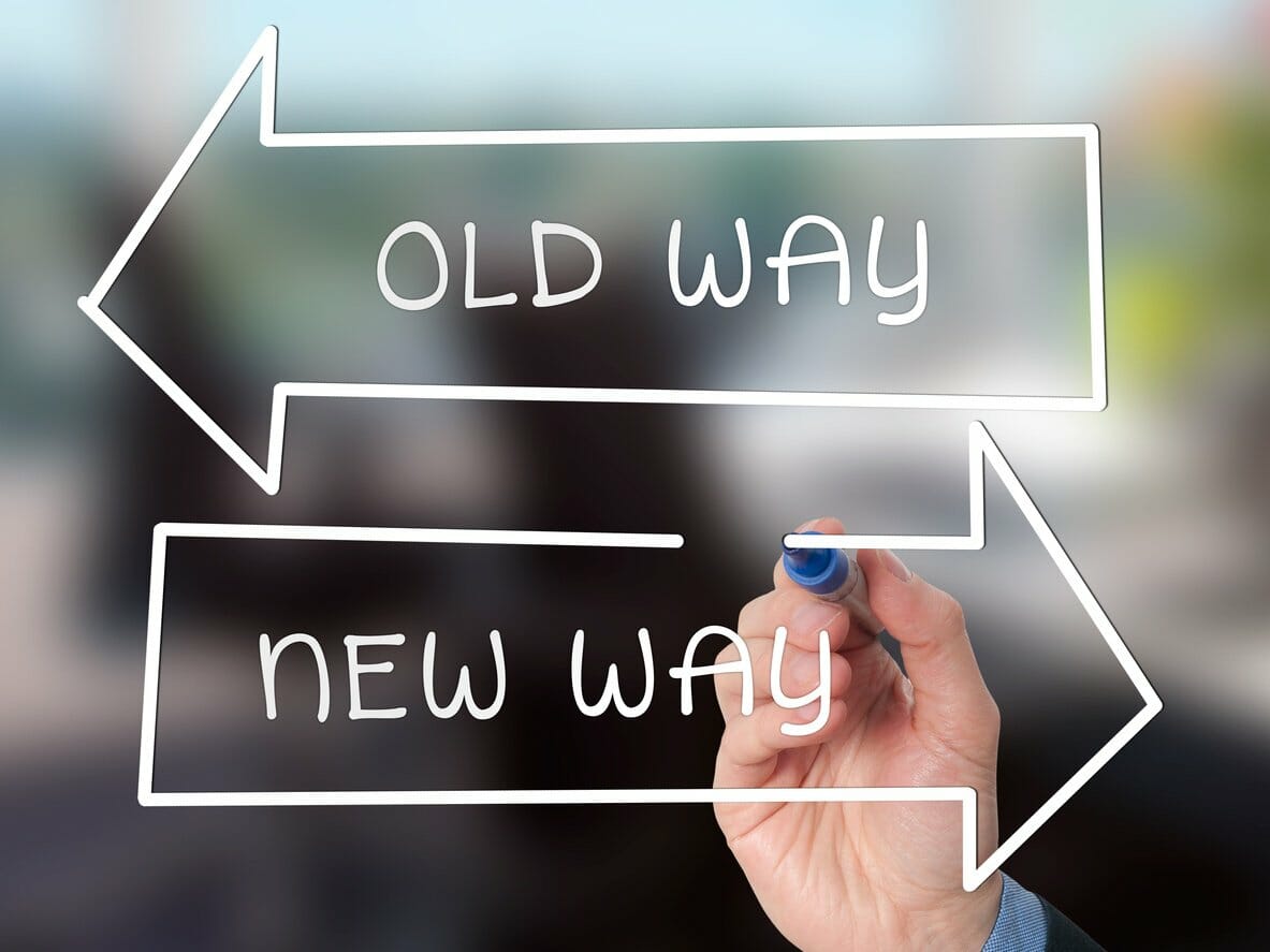 Old way, new way workplace change