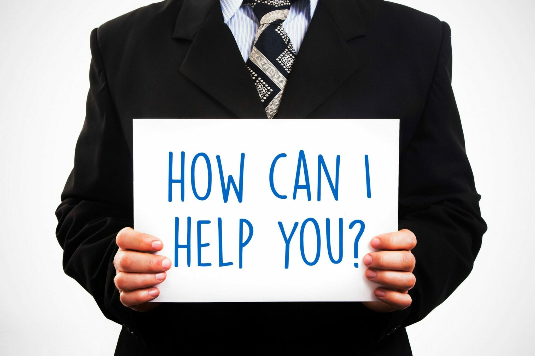 How Can I Help You sign