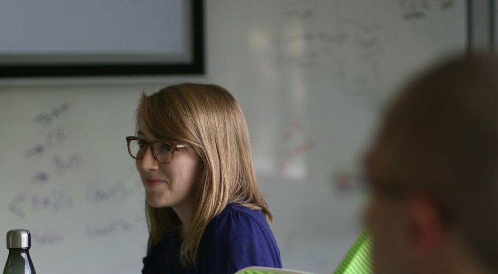 Woman in glasses
