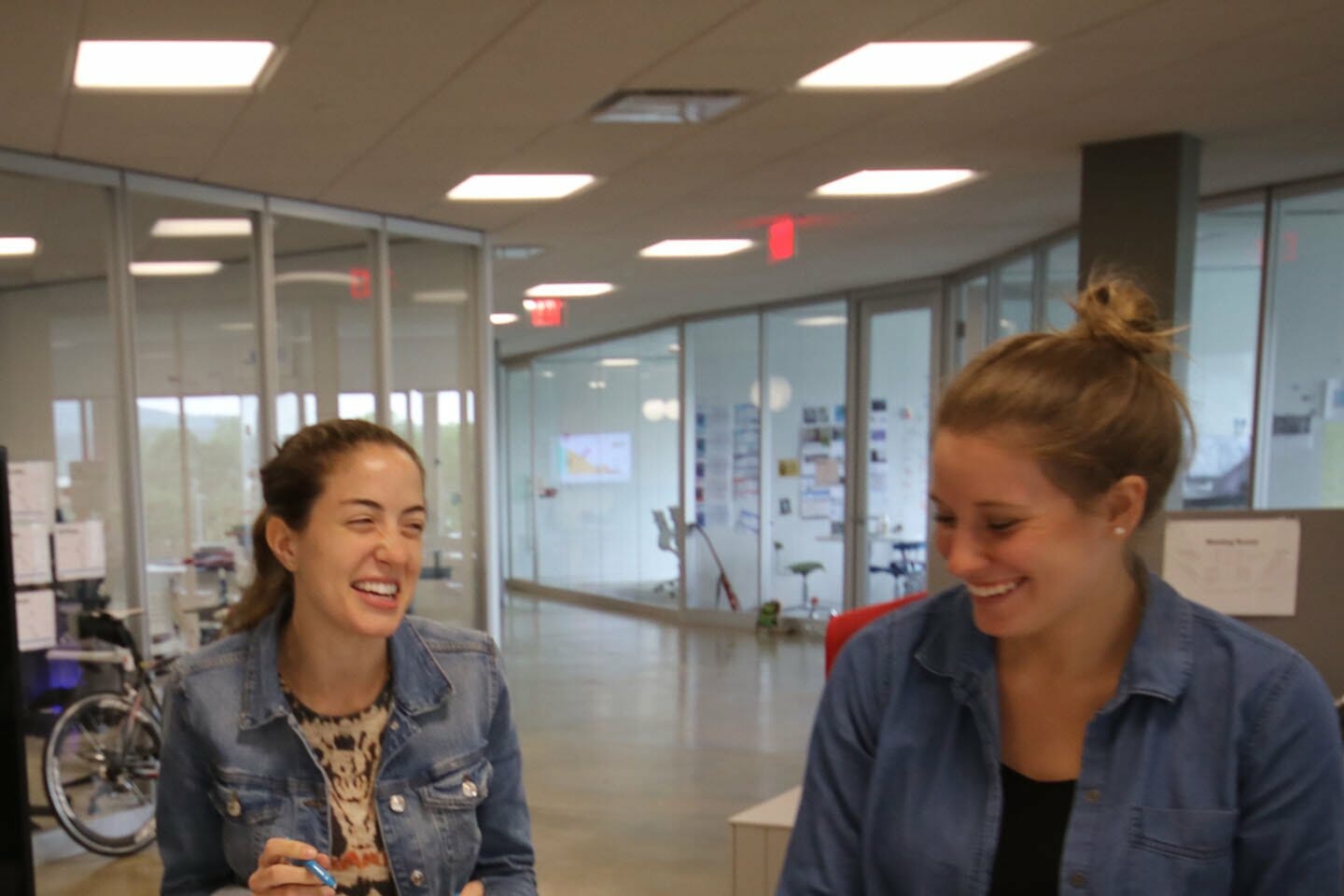Women laughing with each other