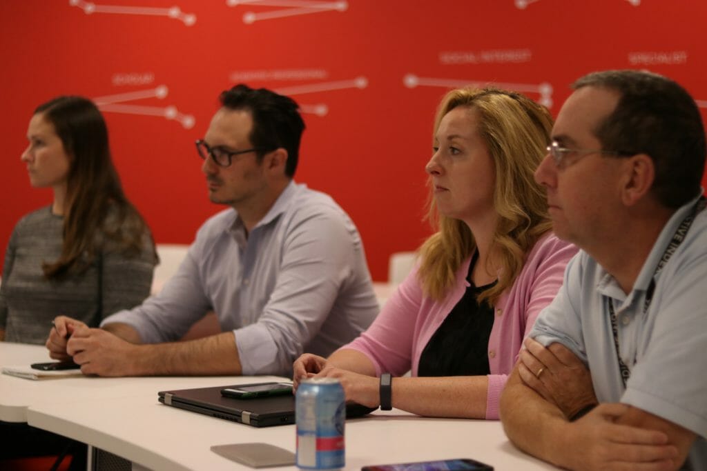 people in training room