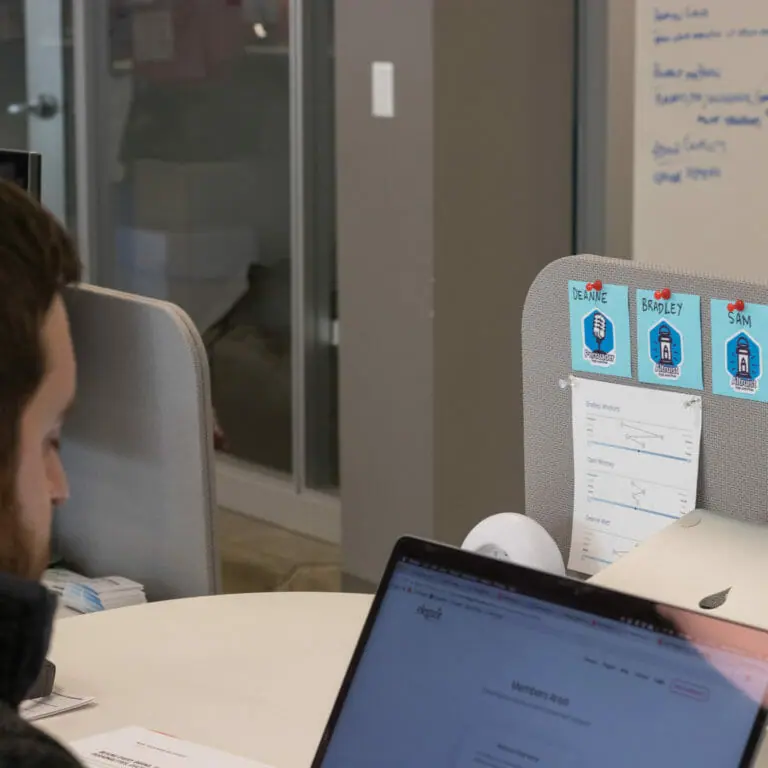Manager in a conference room
