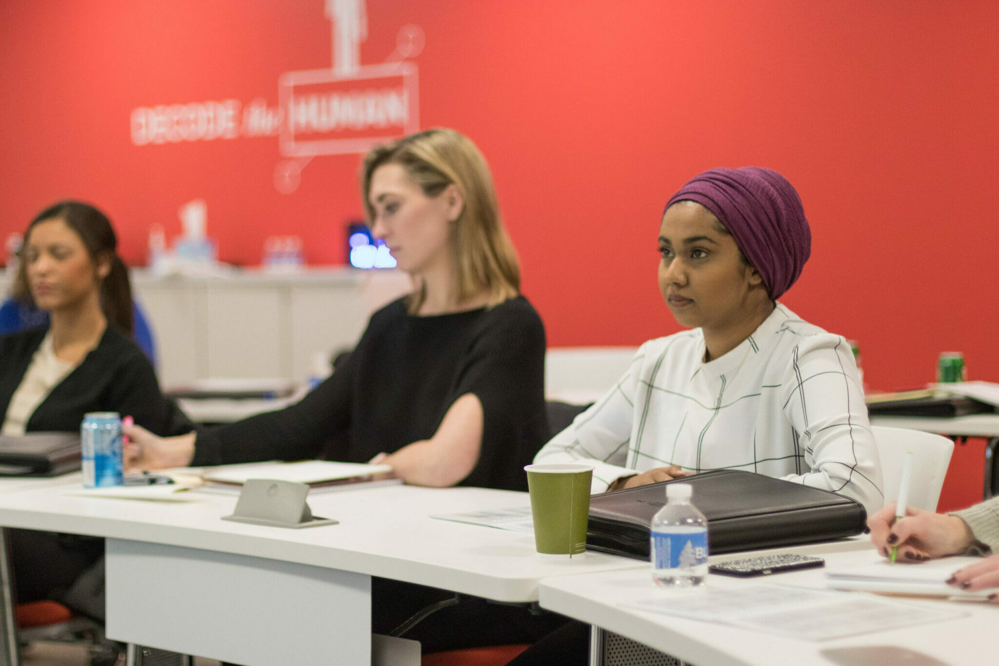 employees in learning center