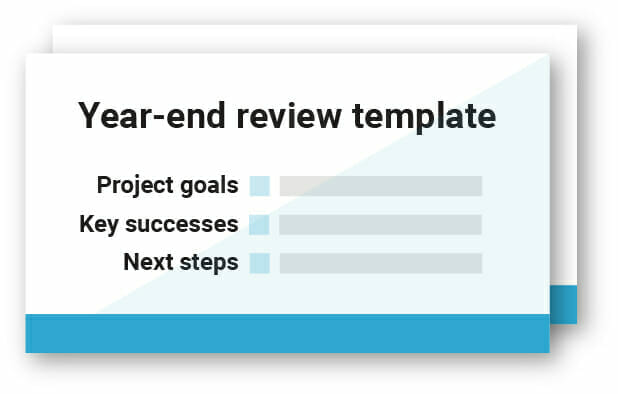 end of year review template