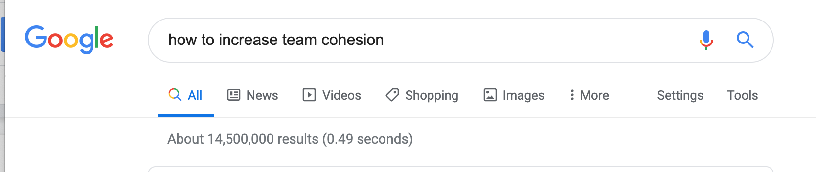 How to increase team cohesion Google results