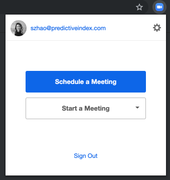 Schedule a Zoom meeting