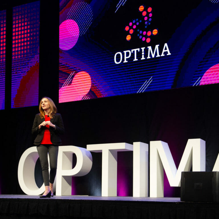 Jenny Mobius presenting at OPTIMA 2019
