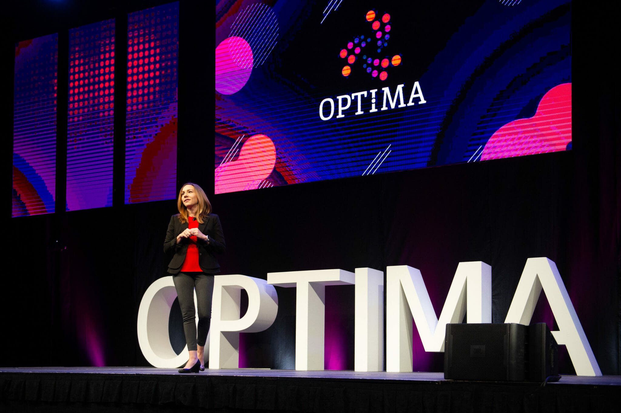 Jenny Mobius presenting at OPTIMA 2019