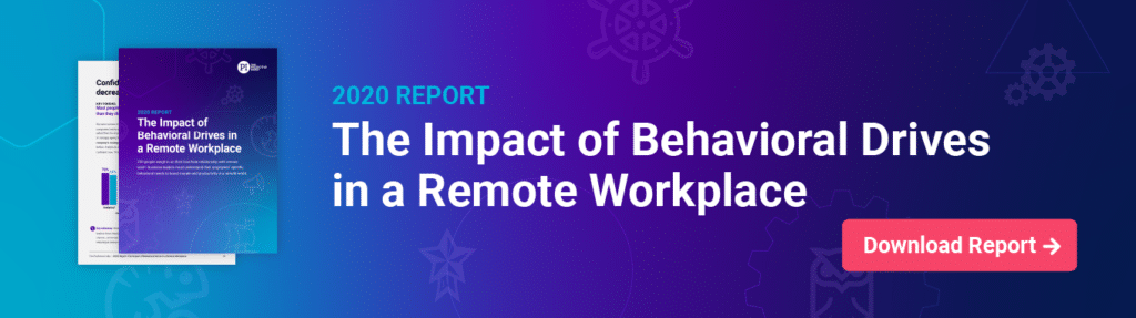 The Predictive Index's 2020 report, The Impact of Behavioral Drives in a Remote Workplace