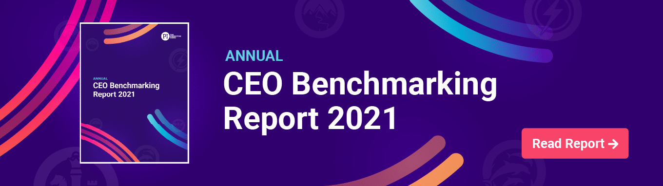 2021 CEO Benchmarking Report banner