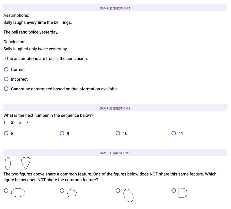 The PI Cognitive Assessment Sample Questions - The Predictive Index