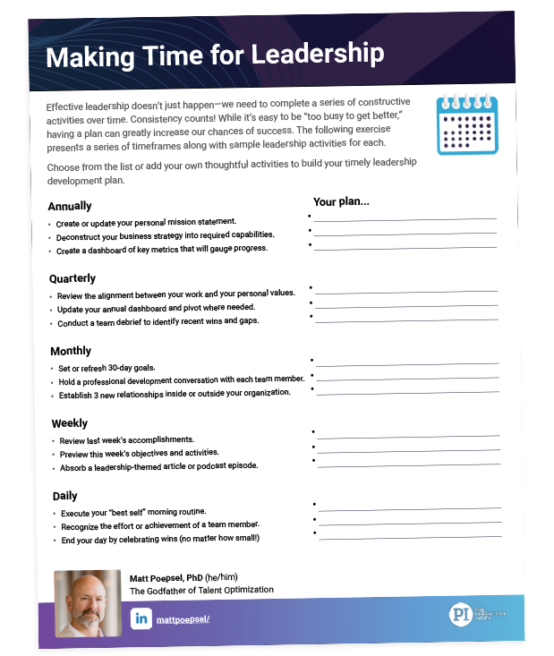 Leadership Training Worksheets A 6 Step Million Dollar Leadership