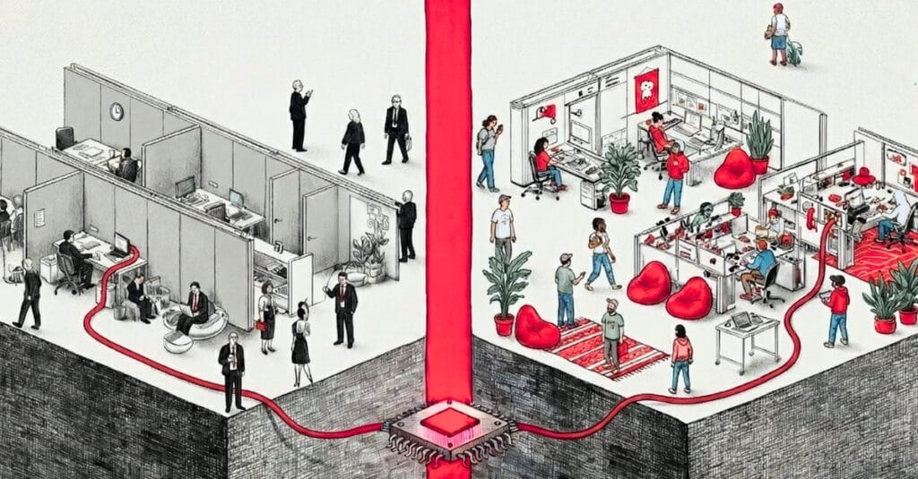 divide between workplace cultures
