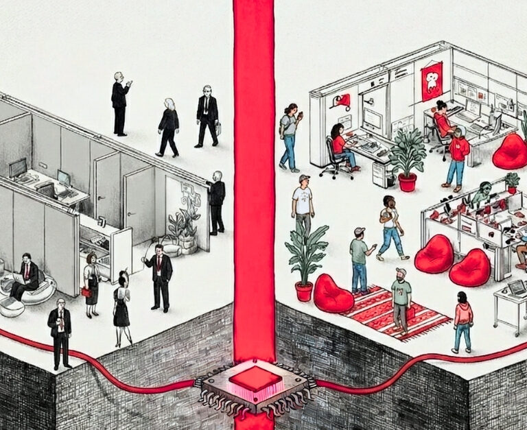 divide between workplace cultures