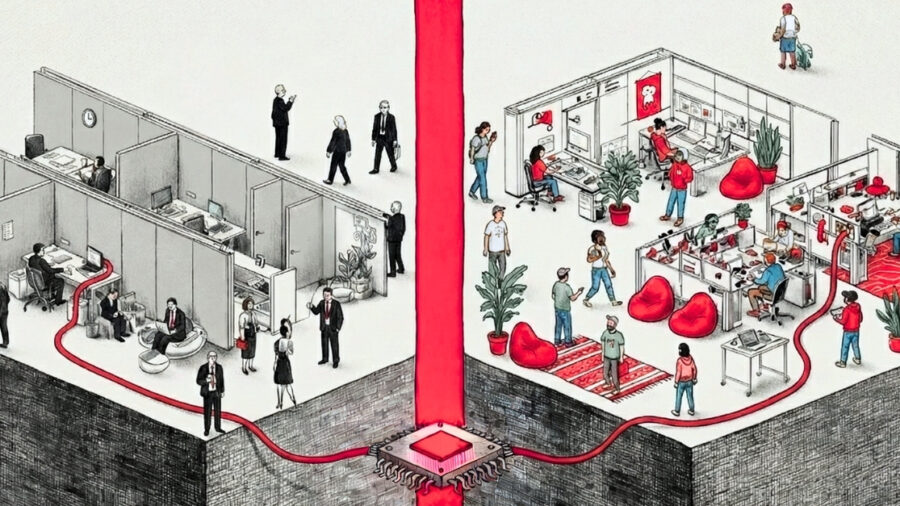 divide between workplace cultures